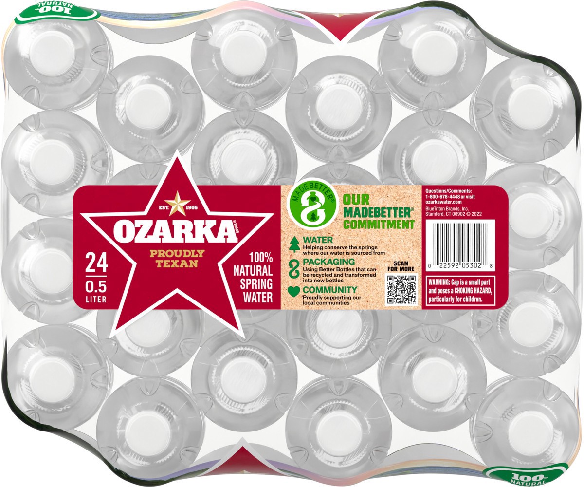 slide 3 of 11, OZARKA Brand 100% Natural Spring Water, 16.9-ounce plastic bottles (Pack of 24), 16.9 fl oz