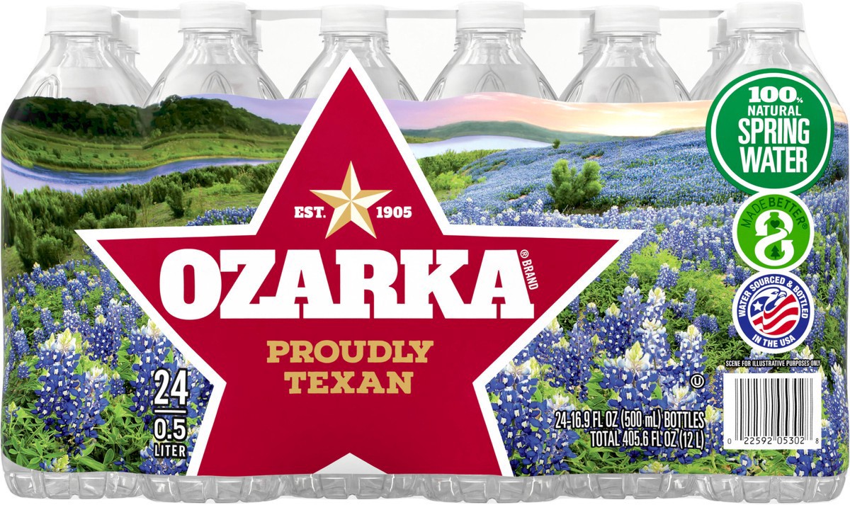 slide 5 of 11, OZARKA Brand 100% Natural Spring Water, 16.9-ounce plastic bottles (Pack of 24), 16.9 fl oz