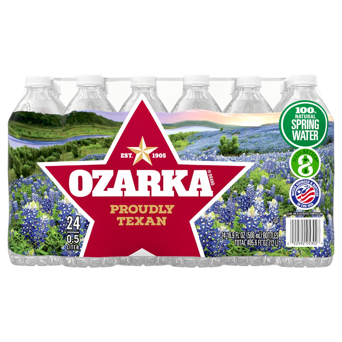 slide 1 of 11, OZARKA Brand 100% Natural Spring Water, (Pack of 24) - 16.9 fl oz, 24 ct