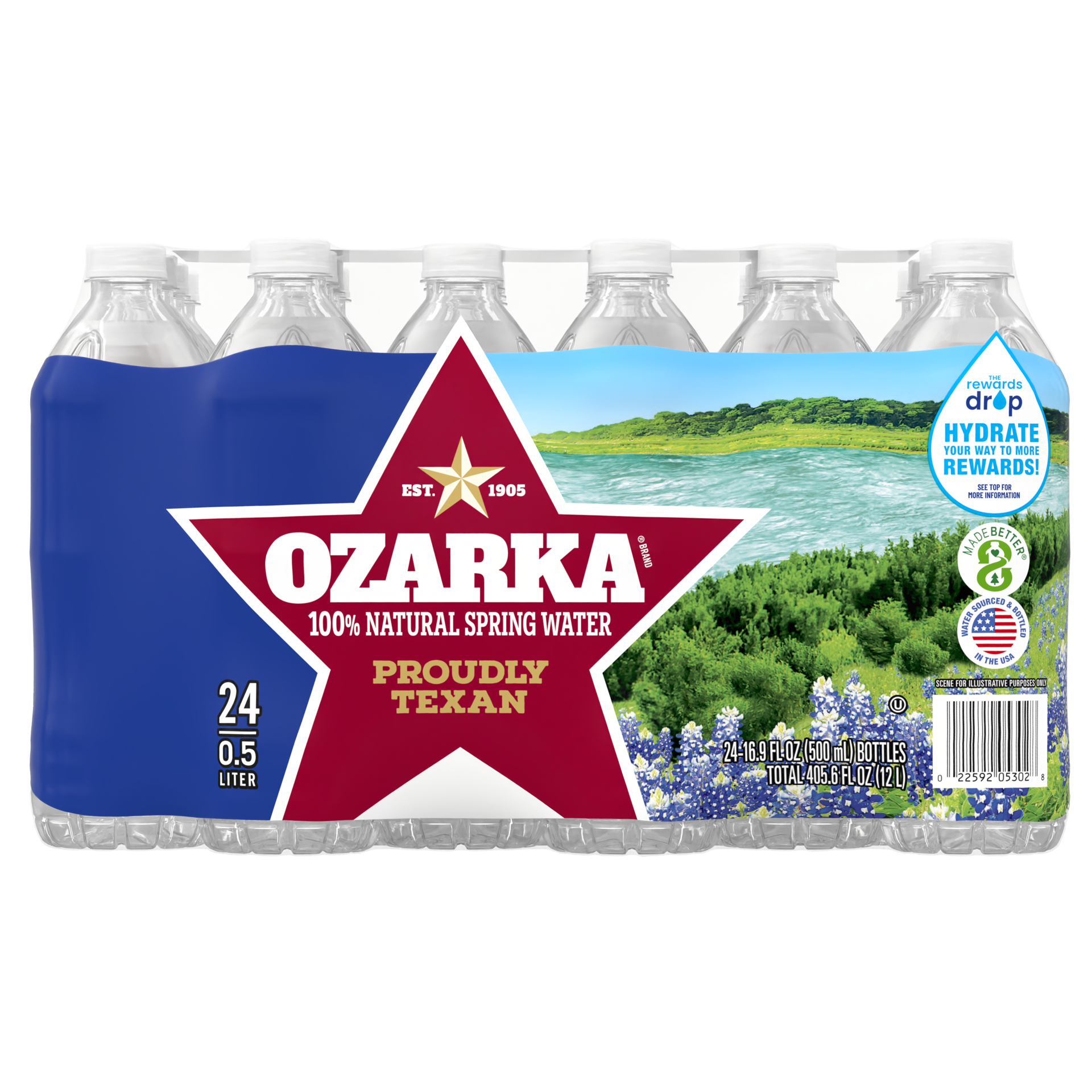 slide 1 of 11, OZARKA Brand 100% Natural Spring Water, (Pack of 24) - 16.9 fl oz, 16.9 fl oz