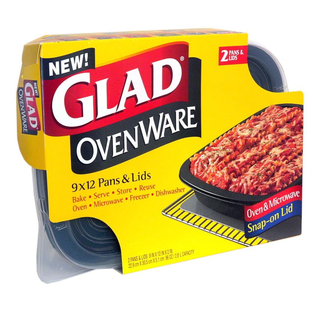 slide 1 of 1, Gladware Ovenware Pans/Lids, 1 ct