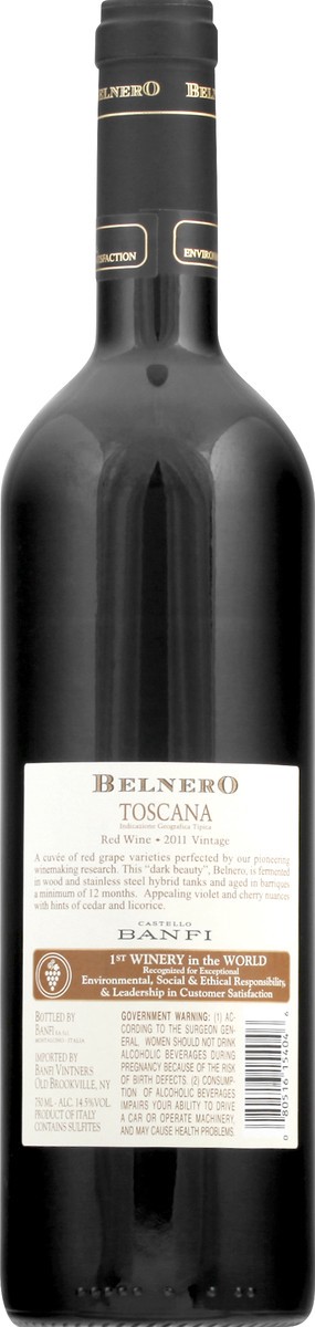slide 6 of 6, Banfi Belnero Toscana 750 ml, 750 ml