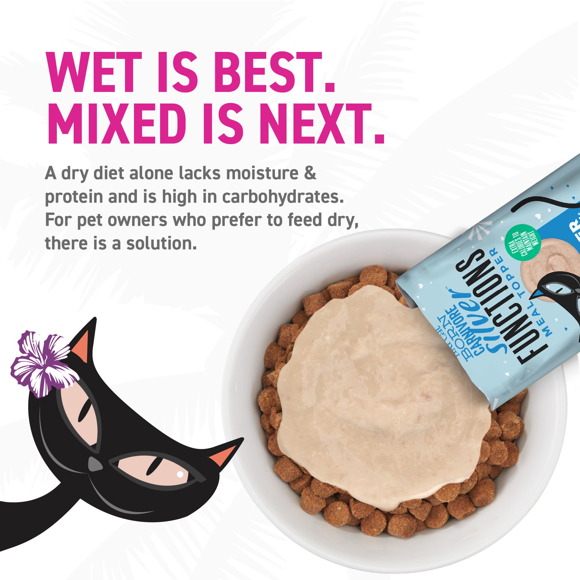 slide 4 of 9, Tiki Cat Born Carnivore Silver Functional Wet Cat Food Topper for Senior Cats, 1.5 oz. Pouch, 1.5 oz