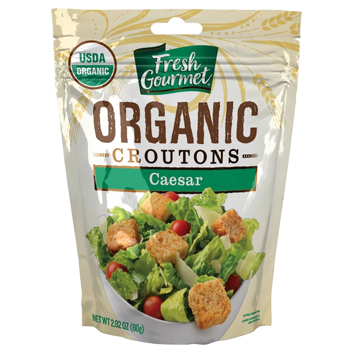 slide 1 of 3, Fresh Gourmet Organic Caesar Croutons 2.82 Oz, 2.82 oz