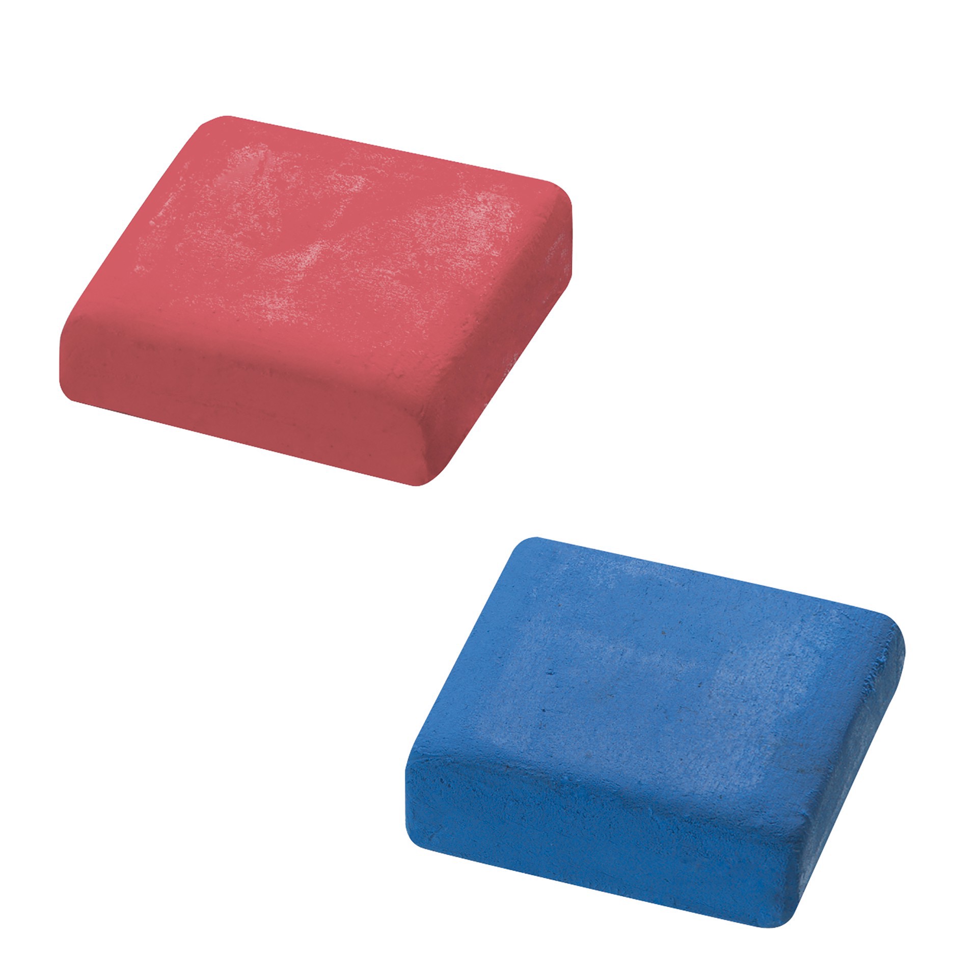 slide 2 of 4, Faber-Castell Red & Blue Kneaded Erasers Set, 2 erasers
