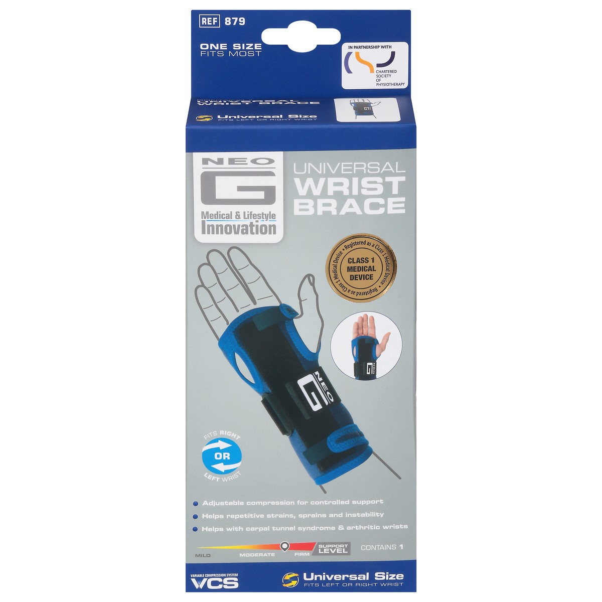 slide 13 of 13, Neo G Universal One Size Wrist Brace 1 Each, 1 ct