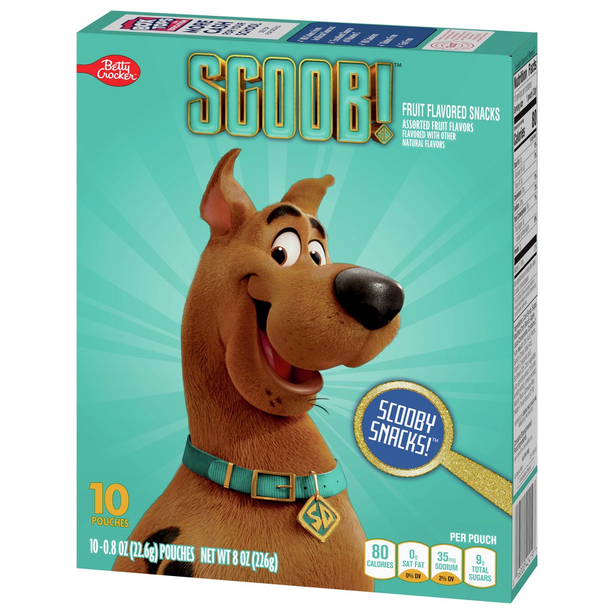 slide 8 of 13, Betty Crocker Scooby Doo Fruit Flavored Snacks, Treat Pouches, Gluten Free Snack, 10 Ct, 8 oz, 10 ct