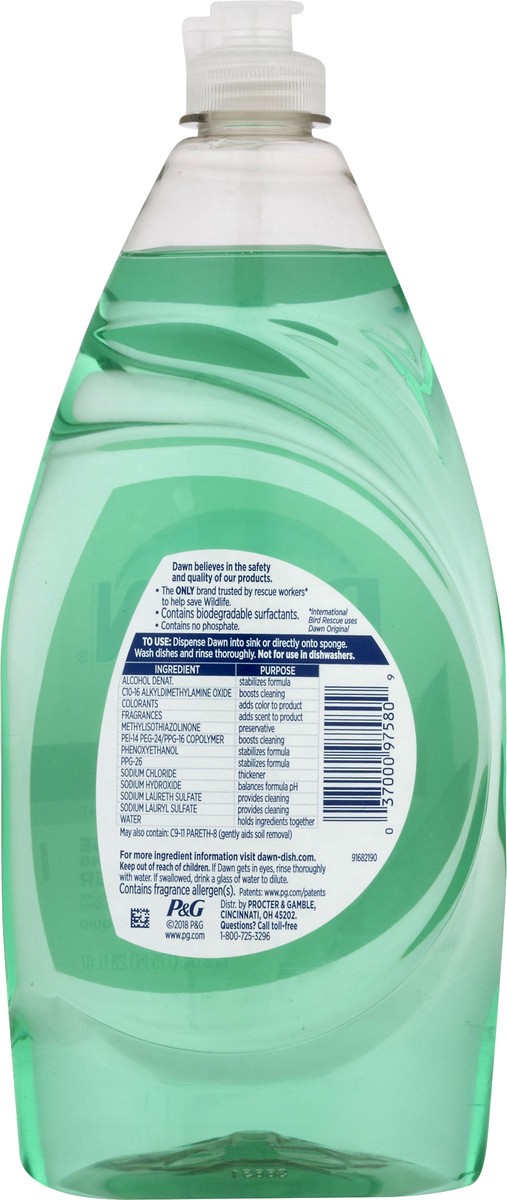 slide 4 of 10, Dawn Botanicals Aloe Water Scent Dishwashing Liquid 28.0 oz, 28 fl oz