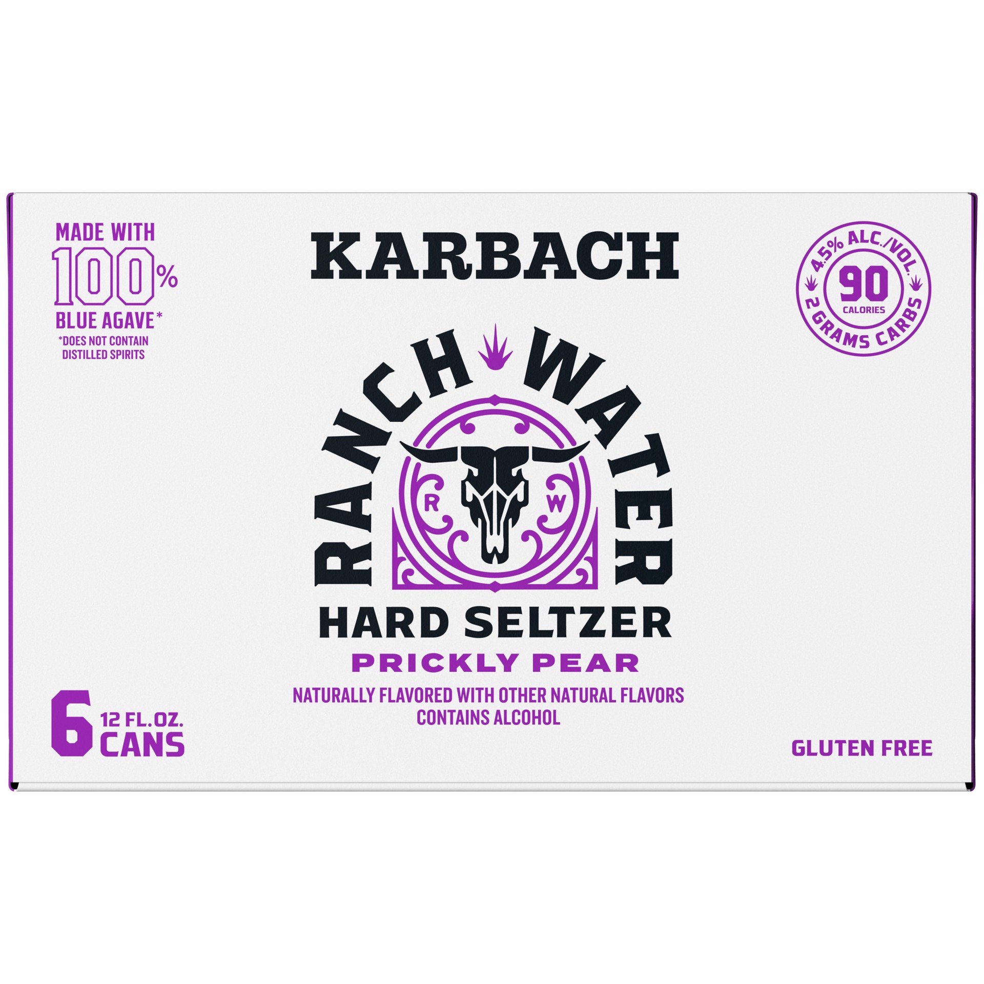 slide 2 of 2, Karbach Brewing Co. Ranch Water Prickly Pear, 12oz. Can 6 pack, 6 ct