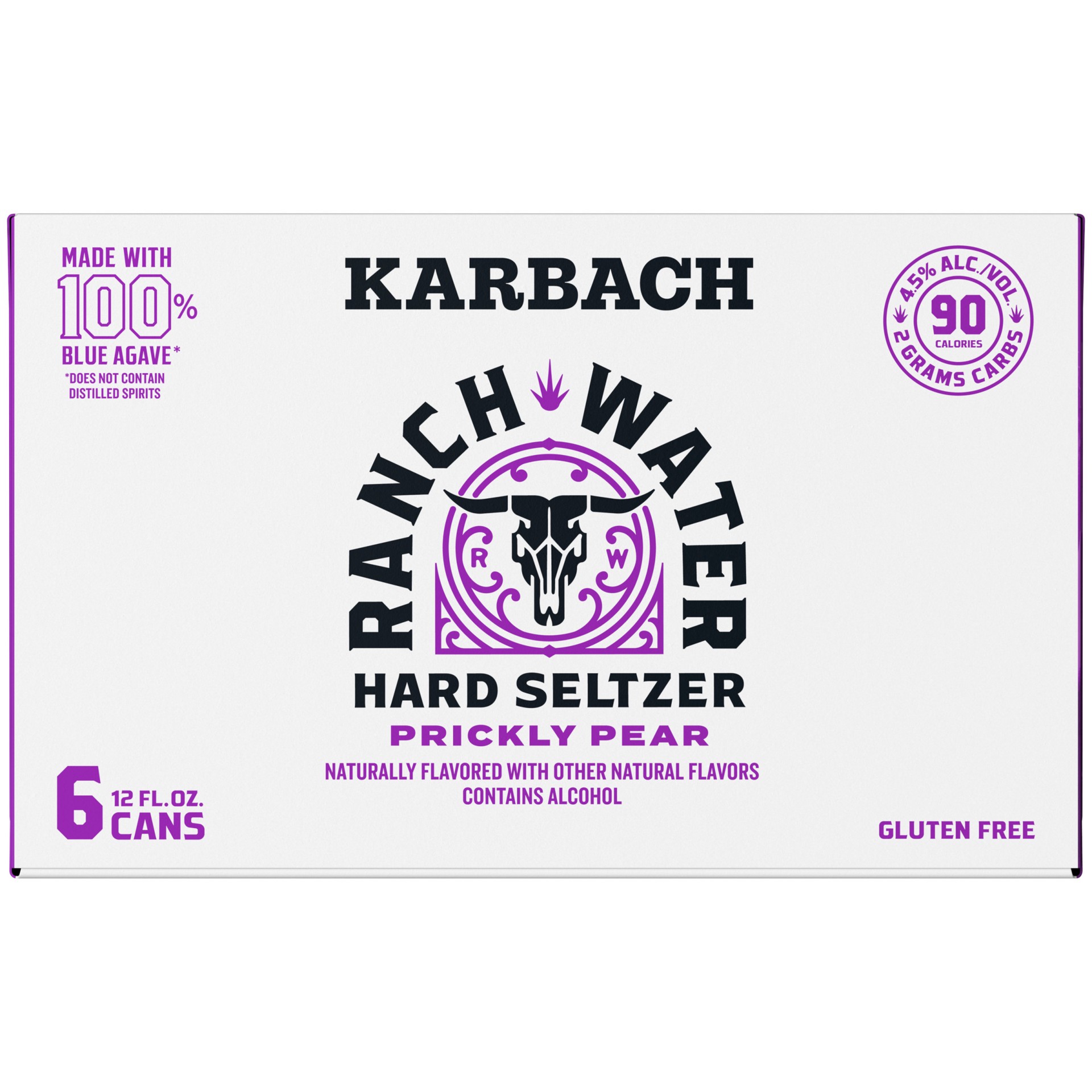 slide 1 of 2, Karbach Brewing Co. Ranch Water Prickly Pear, 12oz. Can 6 pack, 6 ct