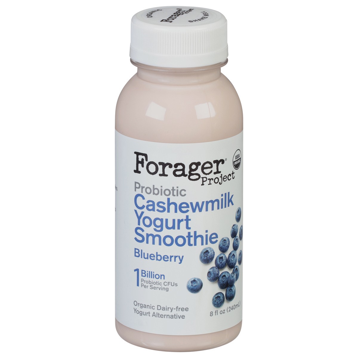 slide 3 of 9, Forager Project Organic Dairy-Free Probiotic Blueberry Yogurt Alternative 8 fl oz, 8 oz