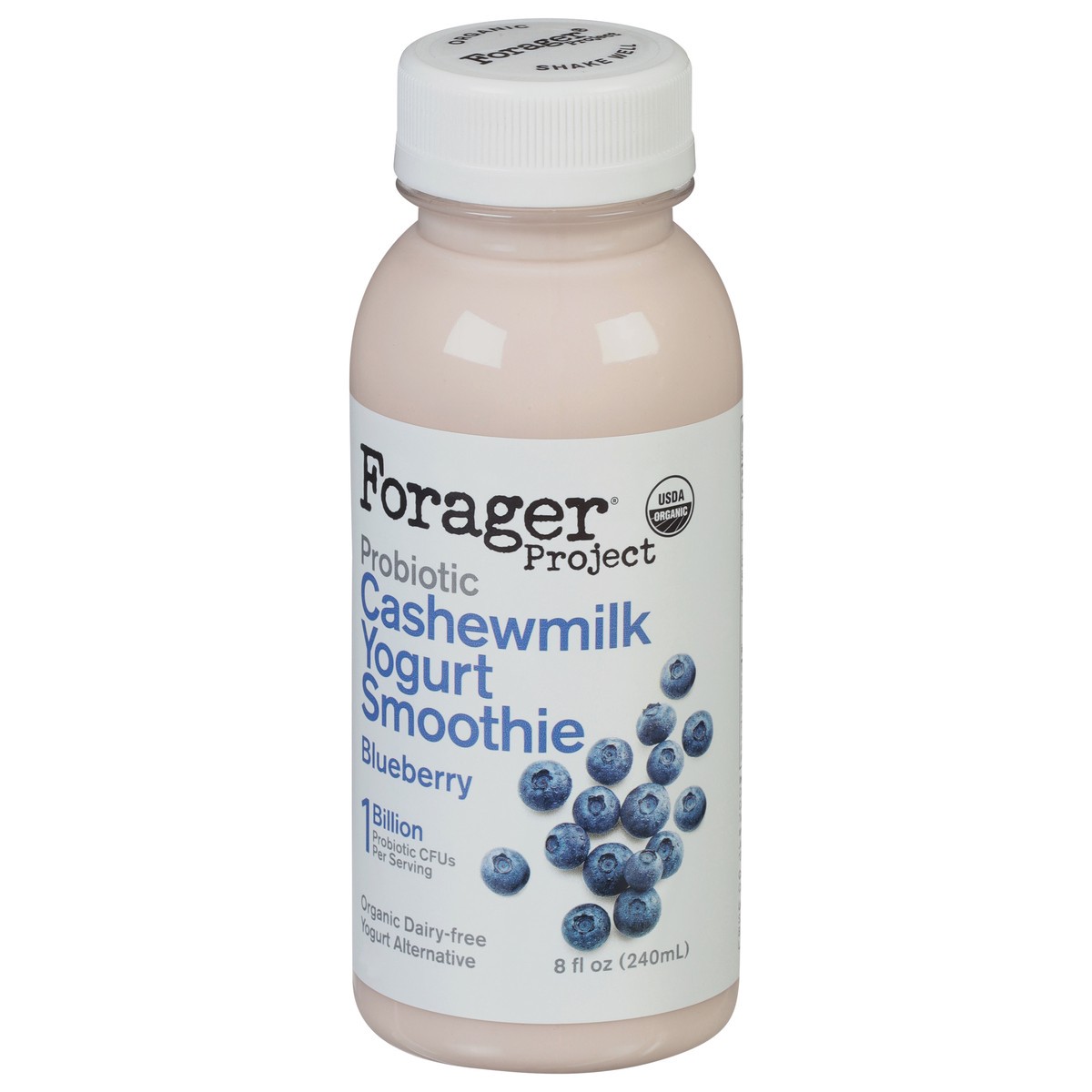 slide 7 of 9, Forager Project Organic Dairy-Free Probiotic Blueberry Yogurt Alternative 8 fl oz, 8 oz