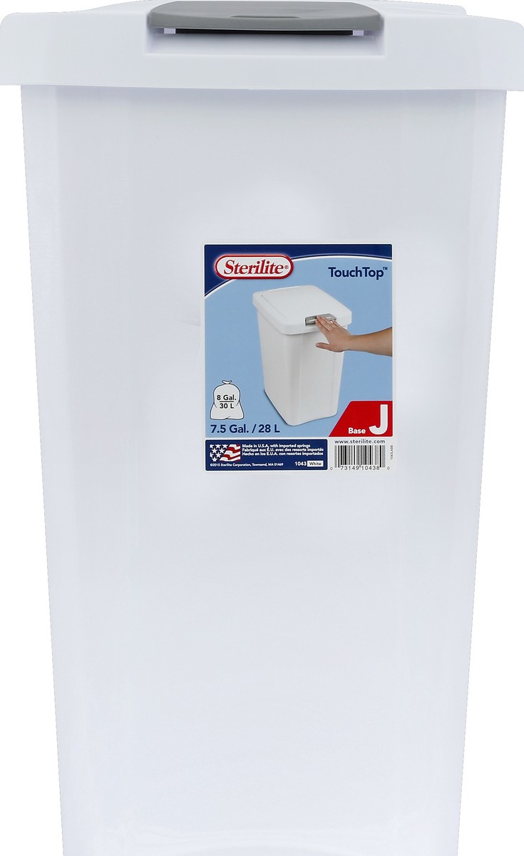 slide 2 of 4, Sterilite TouchTop Wastebasket, 1 ct