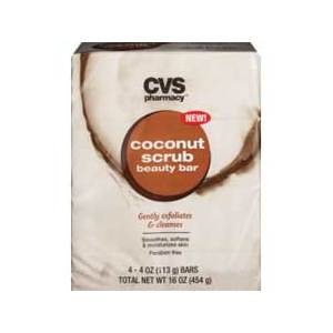 slide 1 of 1, CVS Pharmacy Beauty 360 Coconut Scrub Beauty Bar 4 Oz, 4Ct, 16 oz
