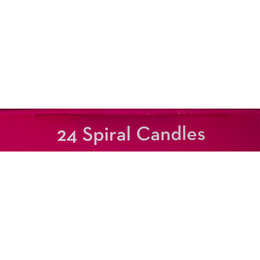 slide 3 of 8, DecoPac Pink Spiral Candles, 24 ct