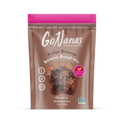 Gonanas Fudge Brownie Banana Bread Mix, Gluten Free, Nut Free, Vegan, Women Owned