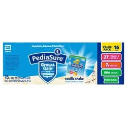 PediaSure Vanilla Protein Shake Value Pack 16 - 8 fl oz Cans