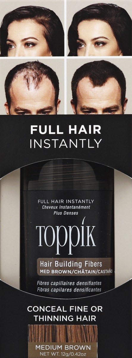 slide 1 of 5, Toppik Hair Building Fibers 12 g, 0.42 oz