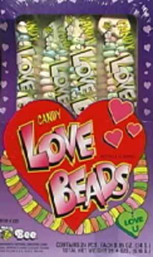 slide 1 of 1, BEE Love Beads Candy, 0.85 oz