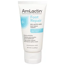 AmLactin 15% Lactic Acid Foot Repair Foot Cream Therapy 3 oz