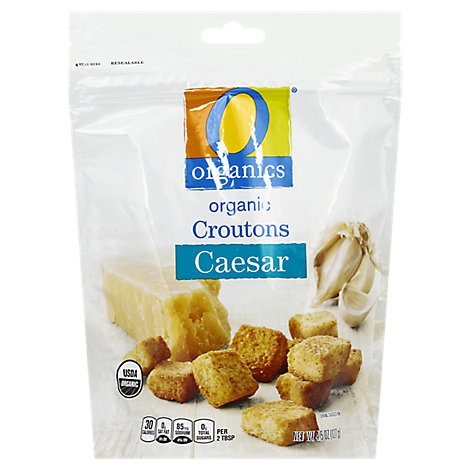 slide 1 of 1, O Organics Organic Croutons Caesar, 4.5 oz