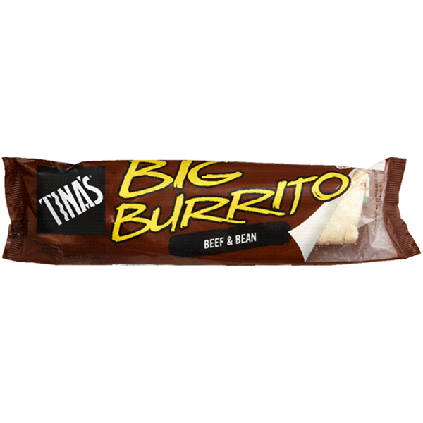 slide 1 of 1, Tina's Big Burrito Bean And Cheese, 10 oz