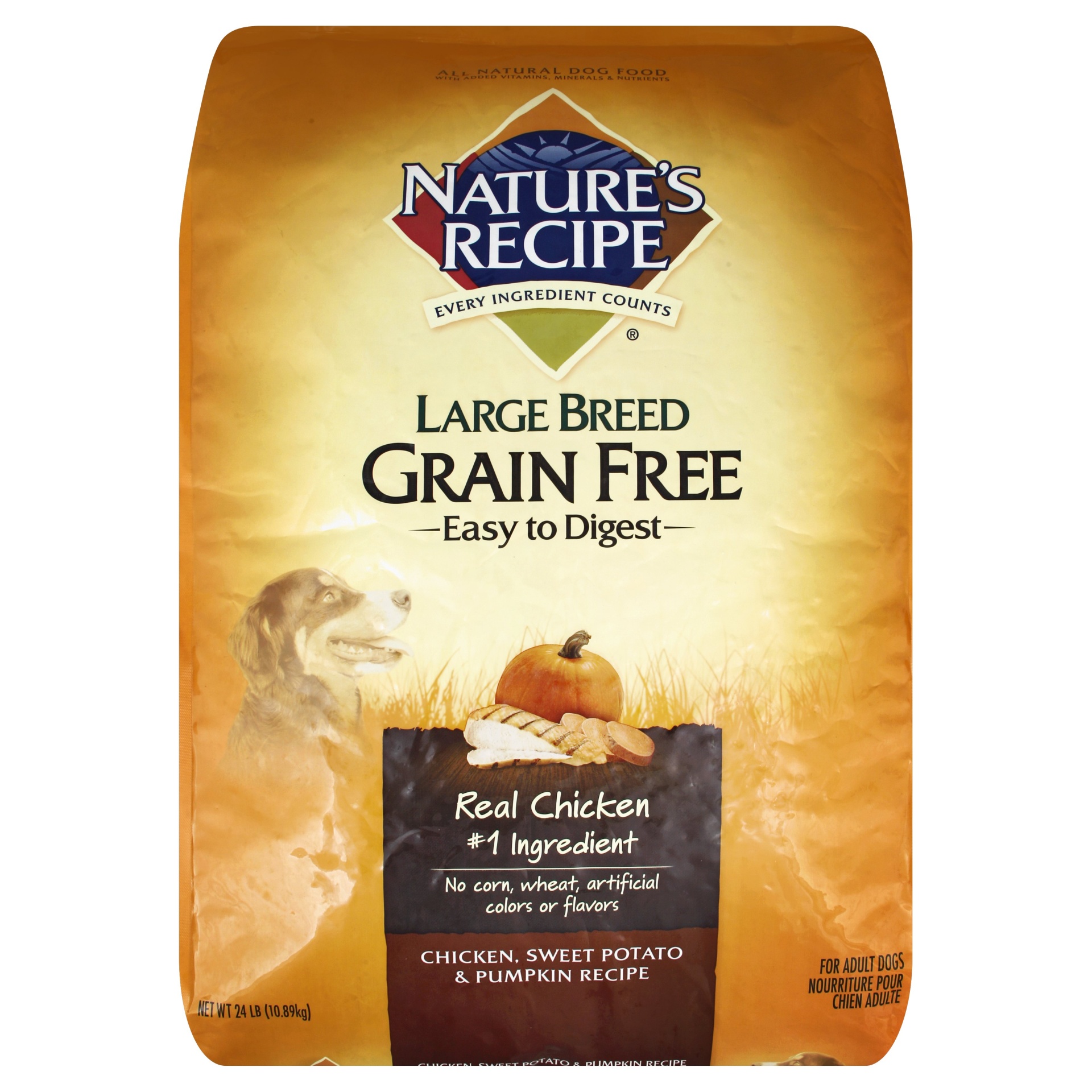 Nature's recipe grain top free 24 lb