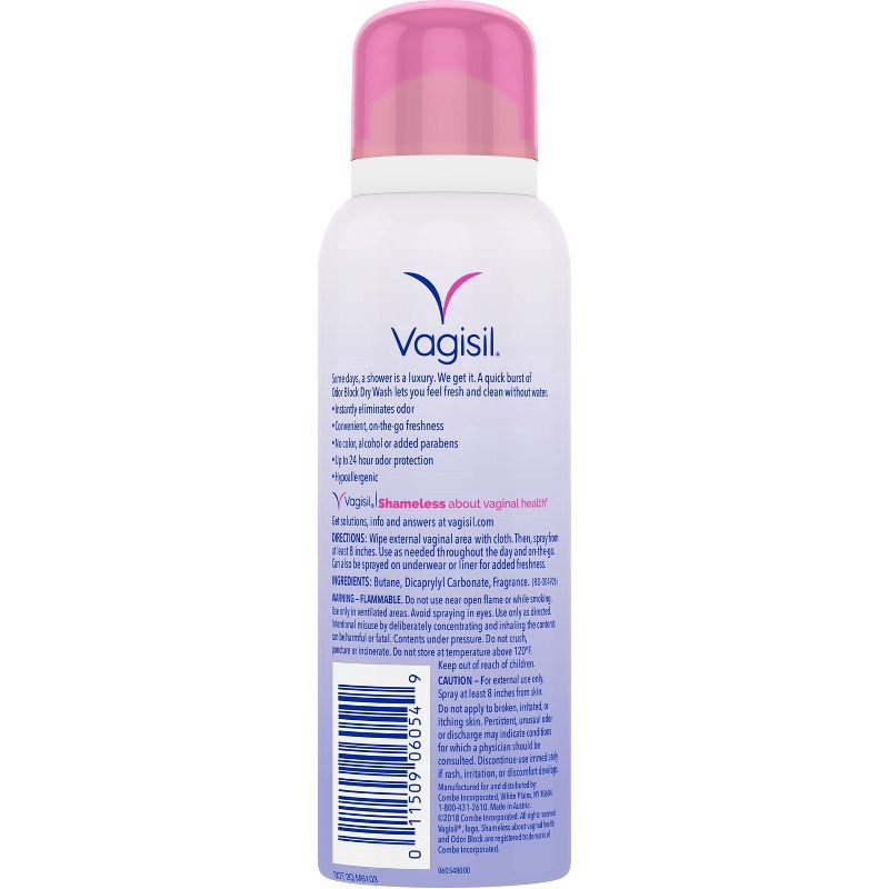 slide 3 of 5, Vagisil Odor Block Dry Wash 2.6 oz, 2.6 oz