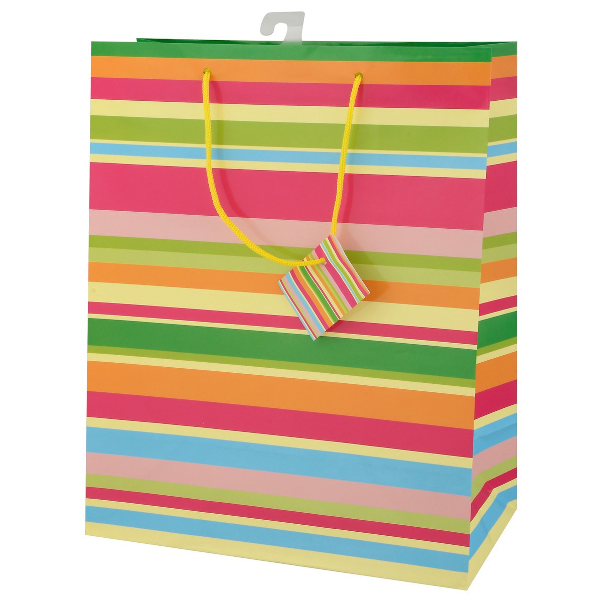 slide 2 of 11, Unique Large Party Stripes Gift Bag, 1 ct