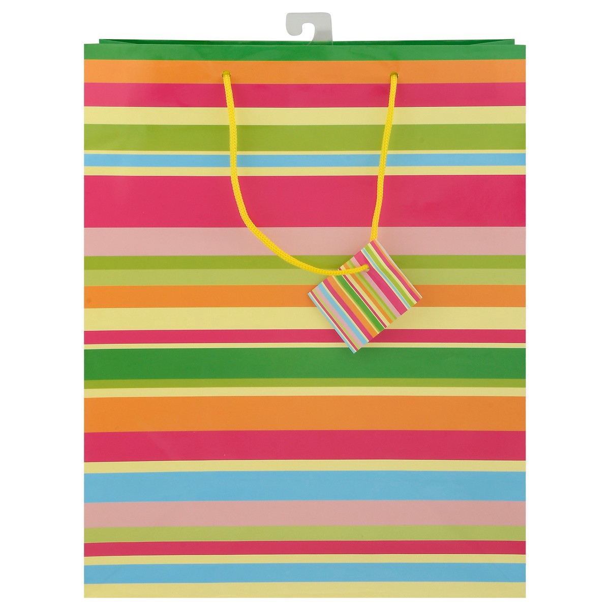 slide 1 of 11, Unique Large Party Stripes Gift Bag, 1 ct