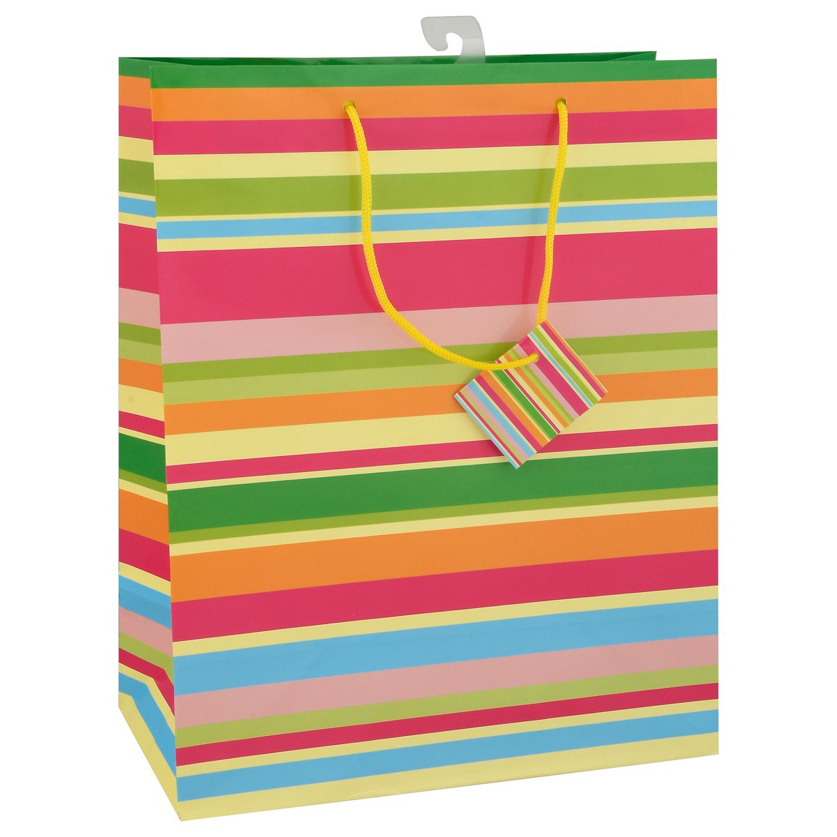 slide 10 of 11, Unique Large Party Stripes Gift Bag, 1 ct