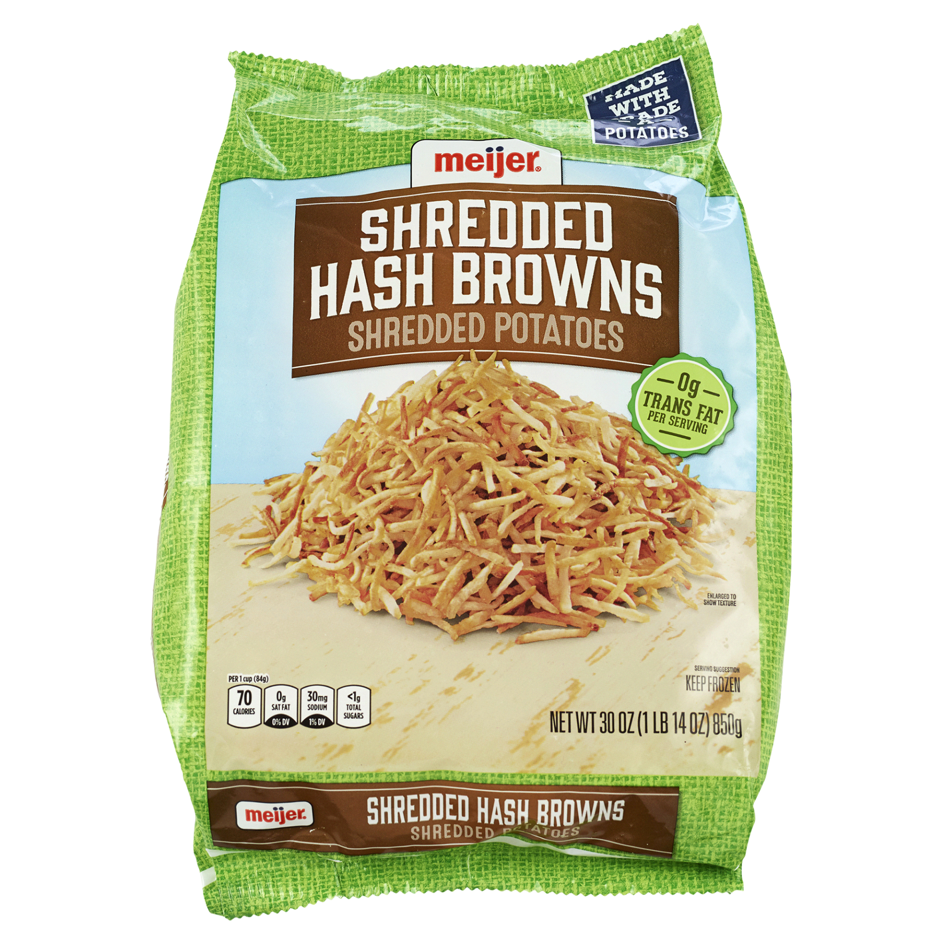 slide 1 of 9, Meijer Shredded Hash Browns, 30 oz