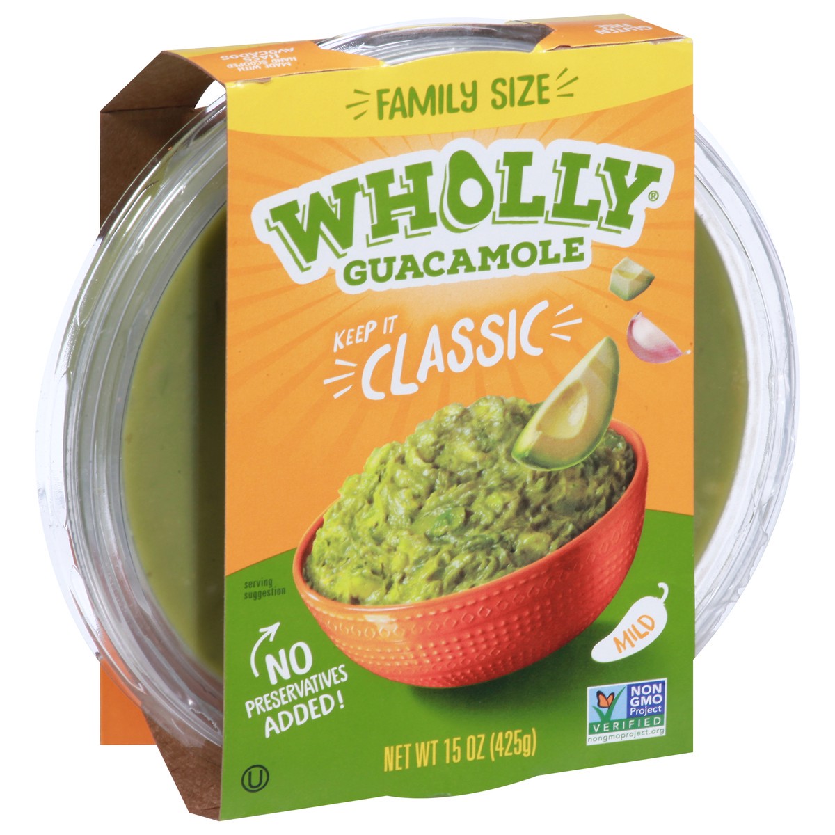 slide 8 of 9, Wholly Guacamole Family Size Mild Classic Guacamole 15 oz, 15 oz