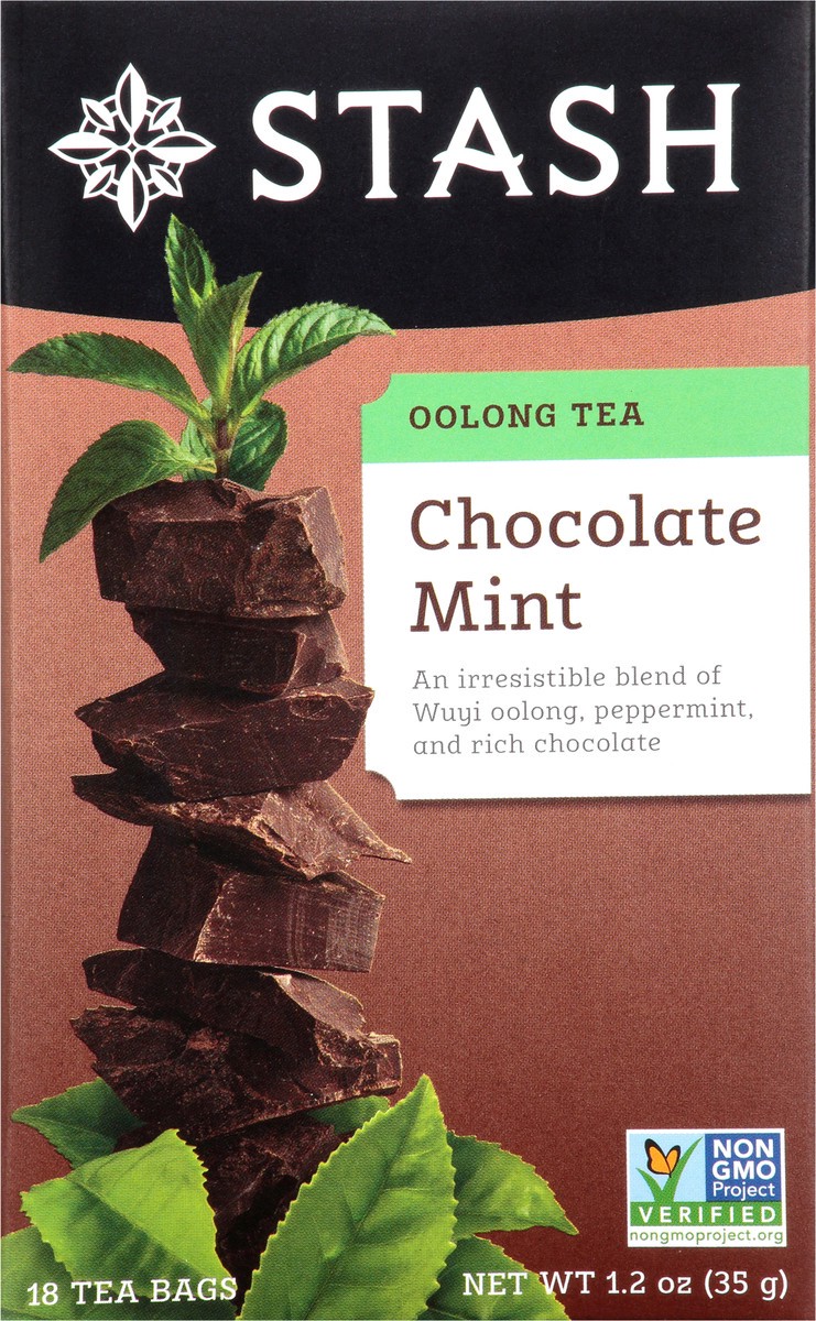 slide 7 of 9, Stash Bags Chocolate Mint Oolong Tea - 18 ct, 18 ct