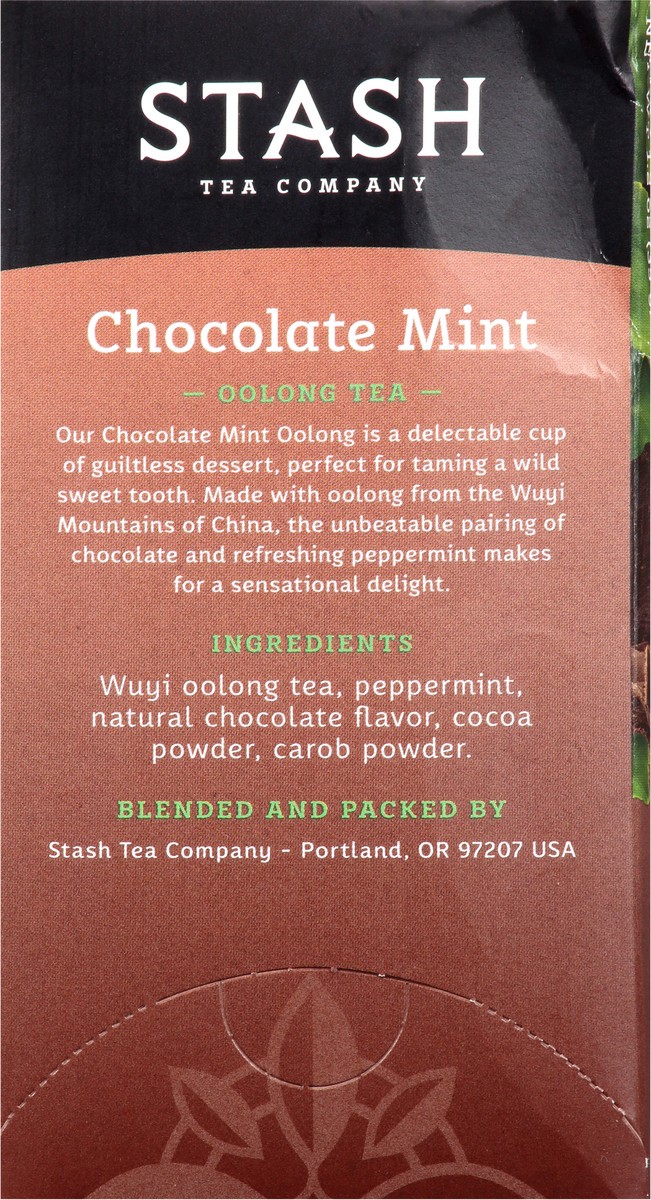 slide 3 of 9, Stash Bags Chocolate Mint Oolong Tea - 18 ct, 18 ct