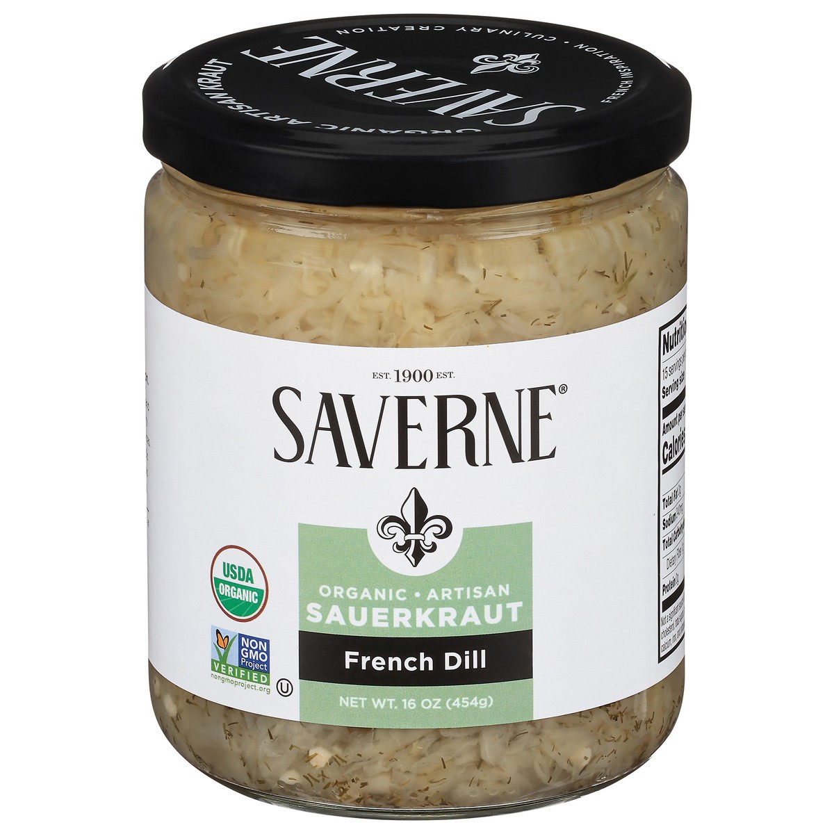 slide 1 of 10, Saverne Organic French Dill Sauerkraut 16 oz, 16 oz