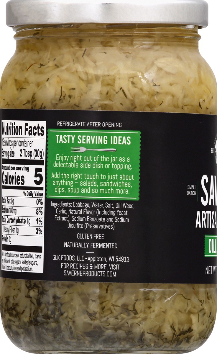 slide 9 of 10, Saverne Organic French Dill Sauerkraut 16 oz, 16 oz