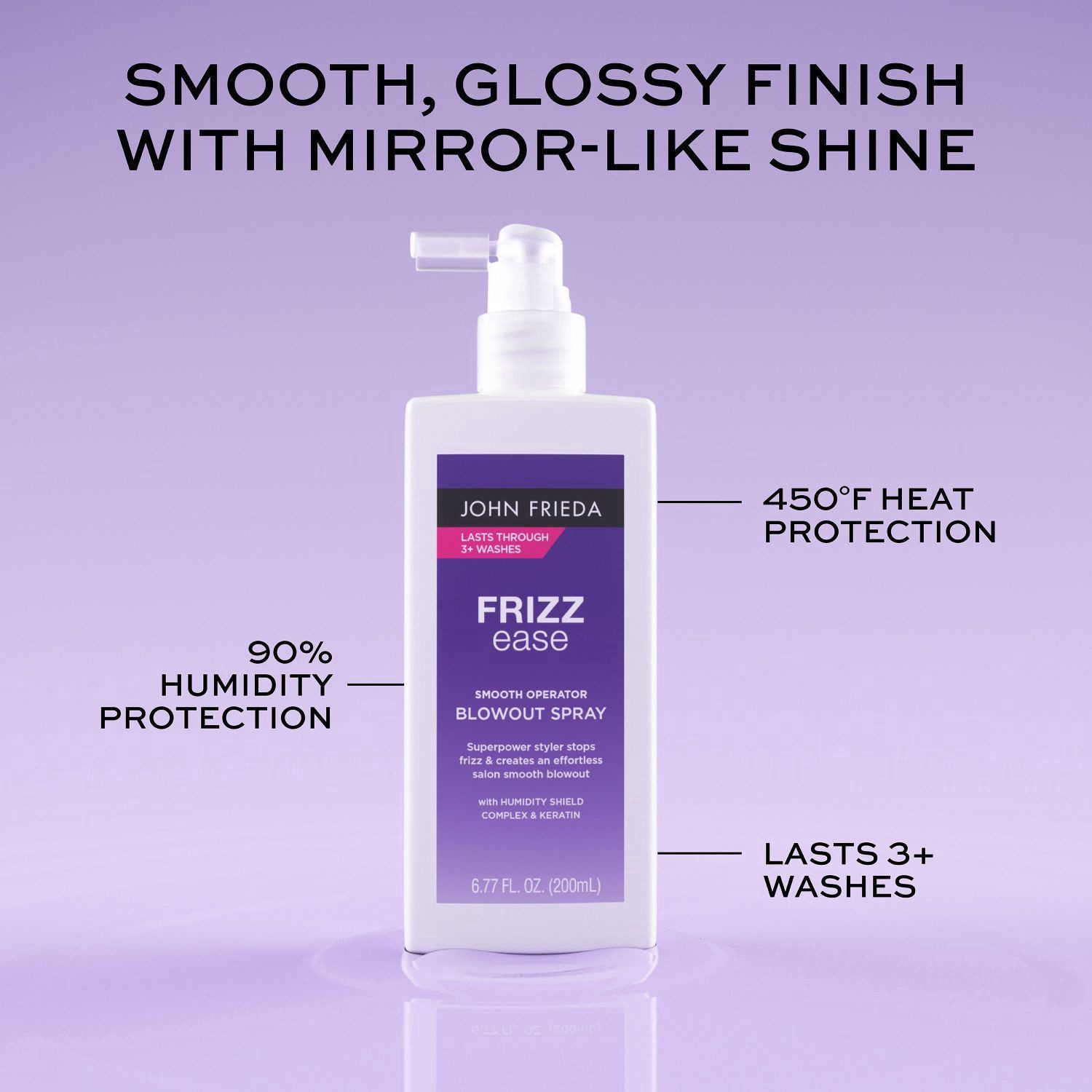 slide 4 of 9, John Frieda Smooth Operator Blowout Spray, 6.7 oz, 6.7 oz