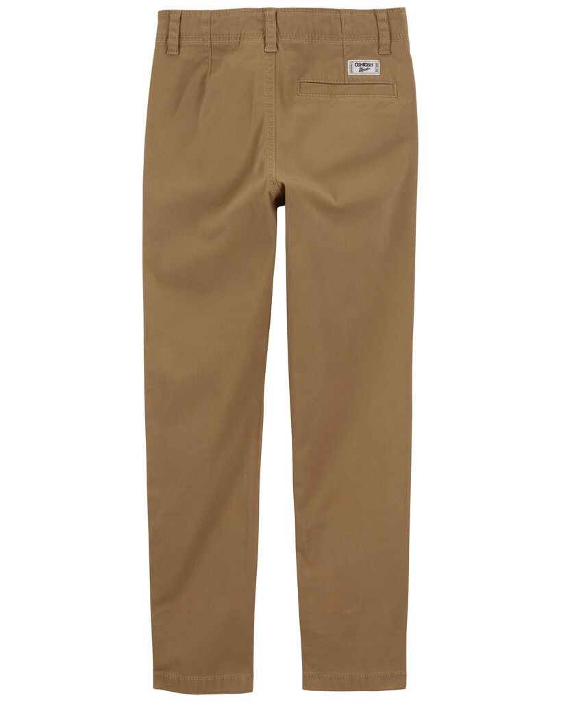 slide 2 of 3, Oshkosh Kid Skinny Fit Tapered Chino Pants Khaki 10, 1 ct