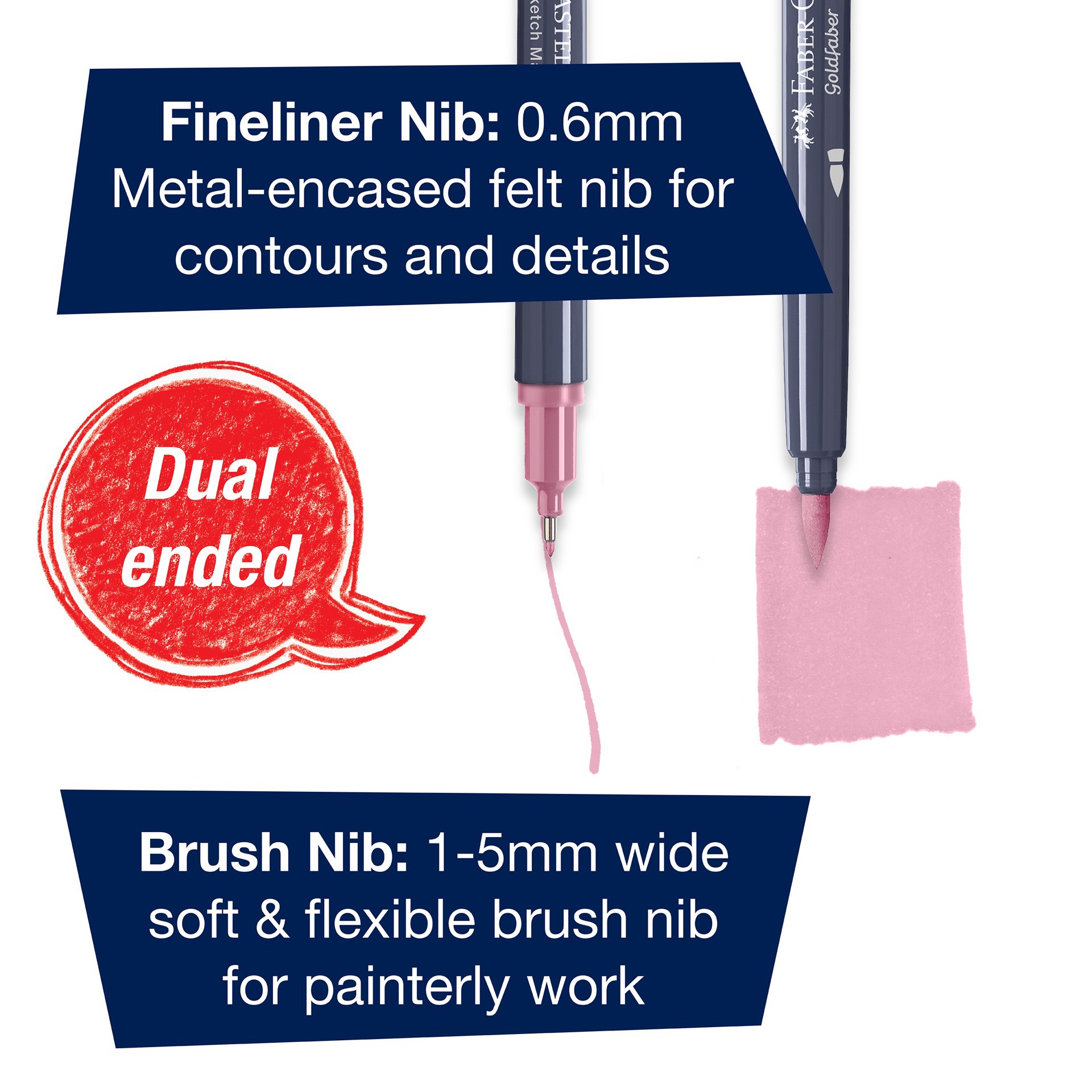 slide 5 of 8, Faber-Castell Goldfaber Sketch Fashion Dual Tip Alcohol Markers, 1 ct