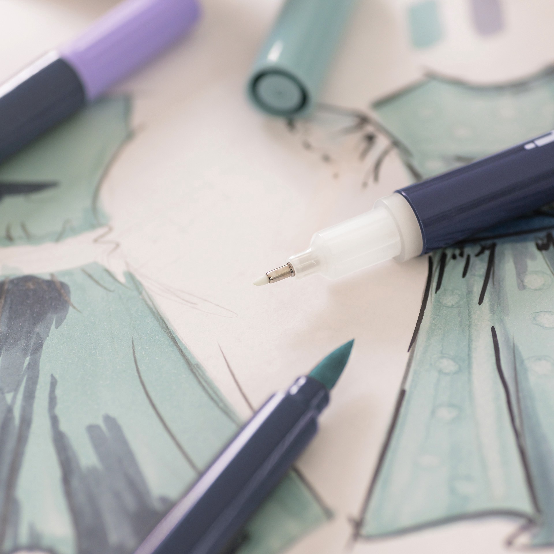 slide 8 of 8, Faber-Castell Goldfaber Sketch Fashion Dual Tip Alcohol Markers, 1 ct