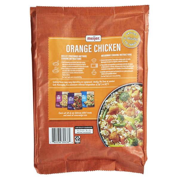 slide 4 of 25, Meijer Orange Chicken Skillet Meal, 21 oz