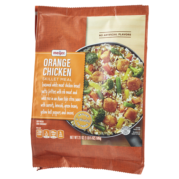 slide 22 of 25, Meijer Orange Chicken Skillet Meal, 21 oz