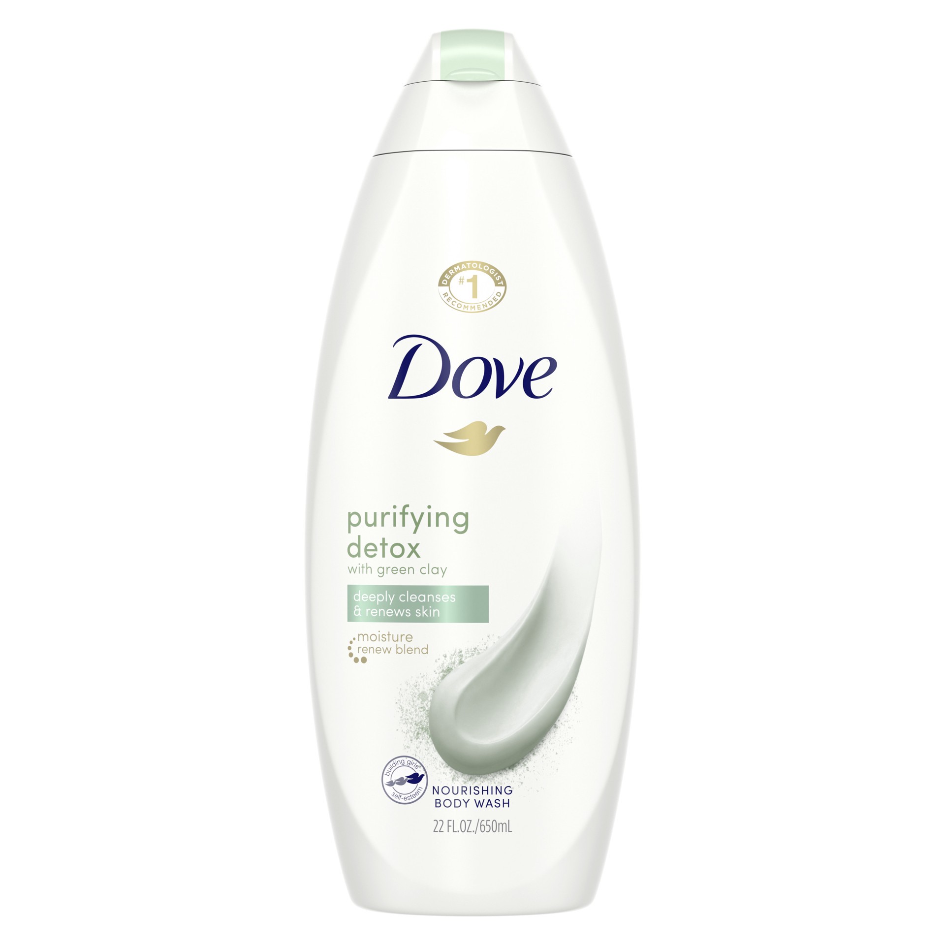 slide 1 of 4, Dove Hydrating Detox Body Wash, 22 oz