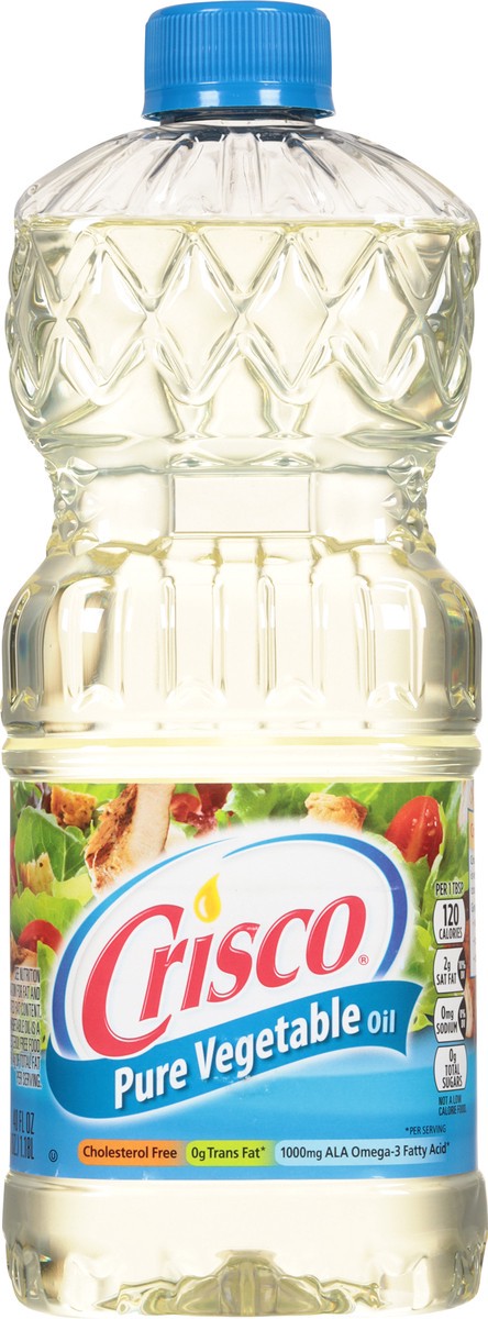slide 11 of 15, Crisco Pure Vegetable Oil, Gluten-Free, 40 fl oz, 40 fl oz