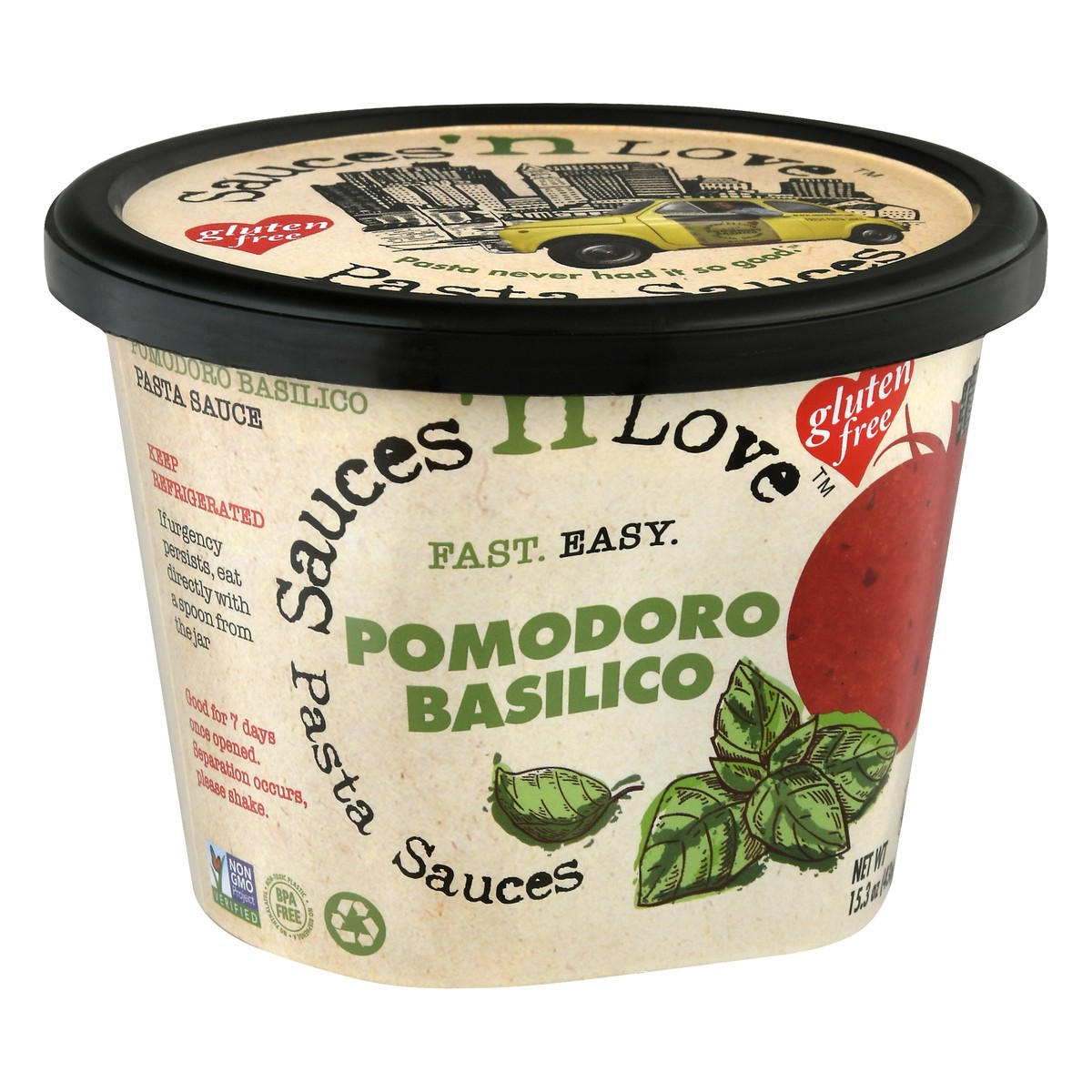 slide 7 of 13, Sauces n Love Pomodoro Basilico Pasta Sauces 15.3 oz, 15.3 oz