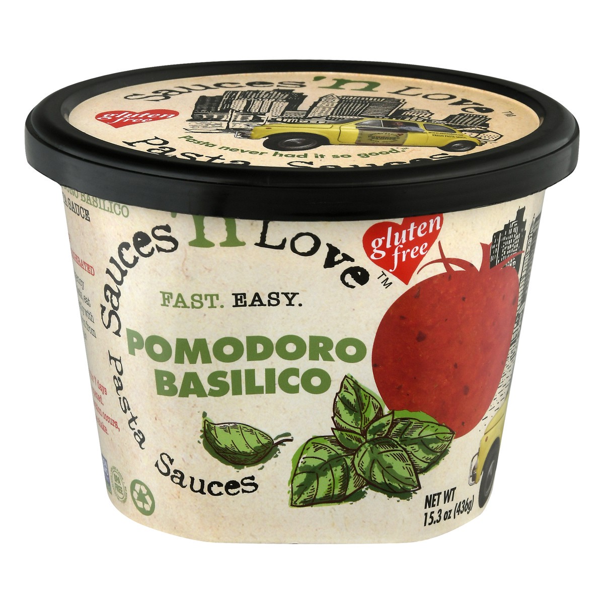 slide 9 of 13, Sauces n Love Pomodoro Basilico Pasta Sauces 15.3 oz, 15.3 oz