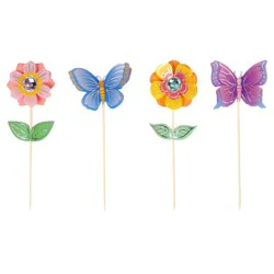 Papyrus Butterfly & Flower Party Picks