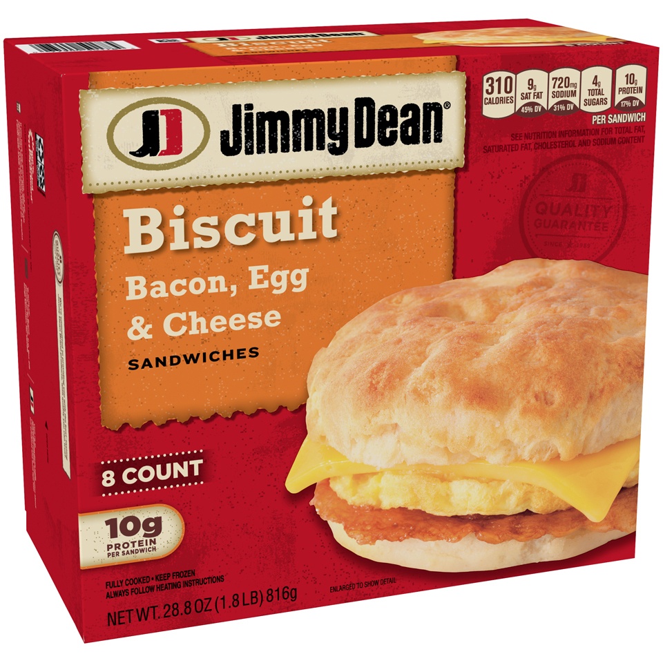 Jimmy Dean Bacon, Egg & Cheese Biscuit Sandwiches 12 oz | Shipt