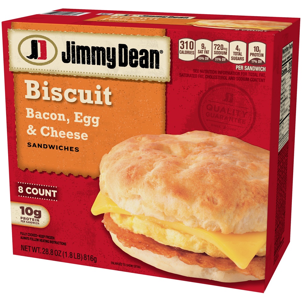 Jimmy Dean Bacon, Egg & Cheese Biscuit Sandwiches 12 oz | Shipt